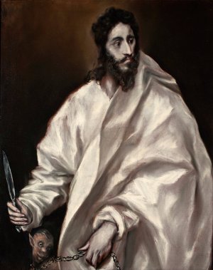 Bartholomew the Apostle by El Greco (Domenikos Theotokopoulos) Oil Painting