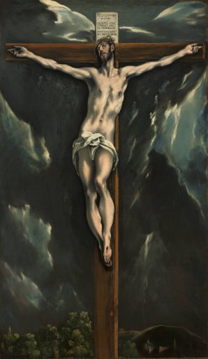Christ on the Cross by El Greco (Domenikos Theotokopoulos) Oil Painting