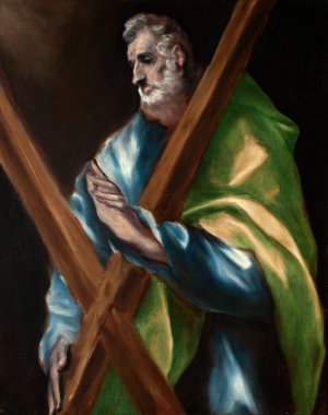Saint Andrew by El Greco (Domenikos Theotokopoulos) Oil Painting
