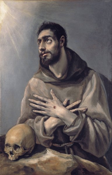 Main Product Photo of Saint Francis In Ecstasy  Painting by El Greco (Domenikos Theotokopoulos)
