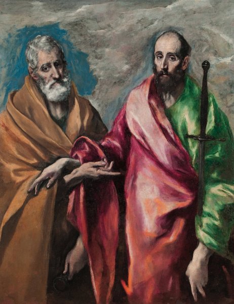 Main Product Photo of Saint Peter And Saint Paul  Painting by El Greco (Domenikos Theotokopoulos)