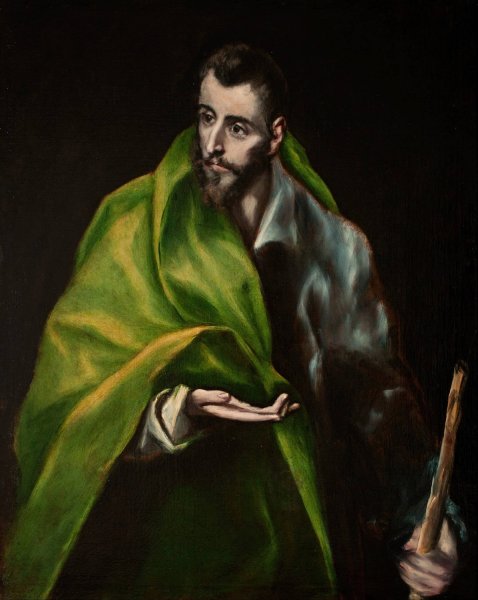 St. James the Greater  by El Greco (Domenikos Theotokopoulos) - Hand-Painted Oil Painting Reproduction