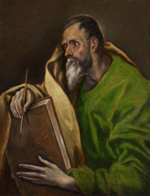 St. Luke by El Greco (Domenikos Theotokopoulos) Oil Painting