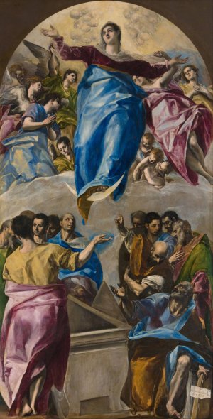 The Assumption Of The Virgin by El Greco (Domenikos Theotokopoulos) Oil Painting