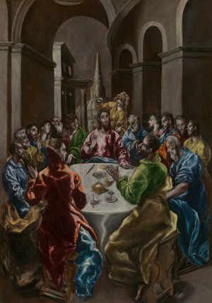 The Feast in the House of Simon by El Greco (Domenikos Theotokopoulos) Oil Painting