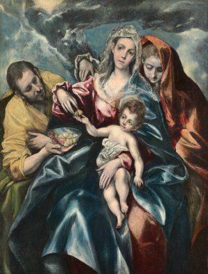 The Holy Family with Mary Magdalen by El Greco (Domenikos Theotokopoulos) Oil Painting
