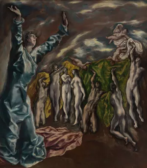 The Vision of Saint John by El Greco (Domenikos Theotokopoulos) Oil Painting