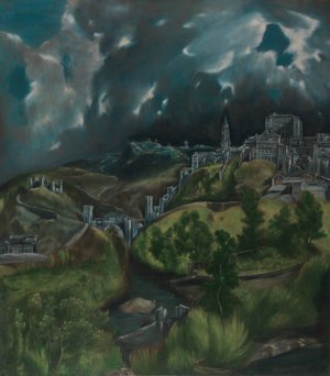 View of Toledo by El Greco (Domenikos Theotokopoulos) Oil Painting