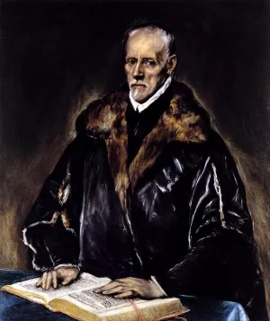 A Prelate by El Greco - Oil Painting Reproduction