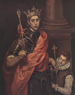 A Saintly King Oil painting by El Greco