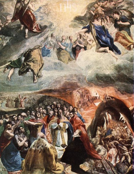 Main Product Photo of Adoration of the Name of Jesus Dream of Philip II Painting by El Greco