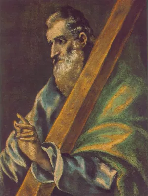Apostle St Andrew Oil painting by El Greco