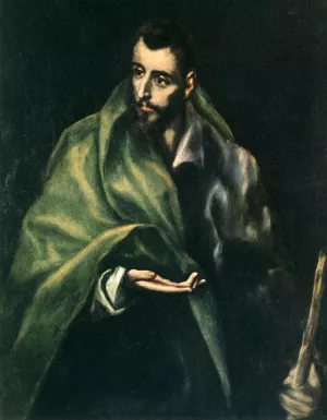 Apostle St James the Greater by El Greco Oil Painting