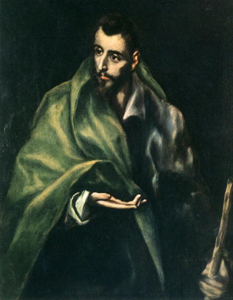 Apostle St James the Greater by El Greco - Hand-Painted Oil Painting Reproduction