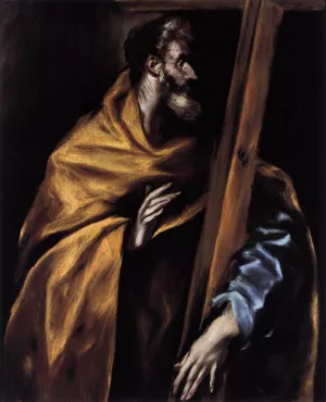 Apostle St Philip painting by El Greco
