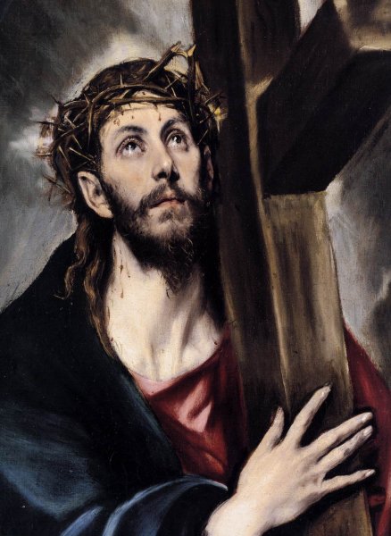 Christ Carrying the Cross Detail by El Greco - Hand-Painted Oil Painting Reproduction