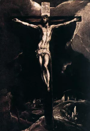 Christ on the Cross by El Greco Oil Painting