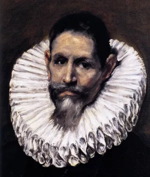 Jernimo de Cevallos Detail by El Greco - Oil Painting Reproduction