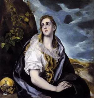 Mary Magdalene in Penitence Oil painting by El Greco