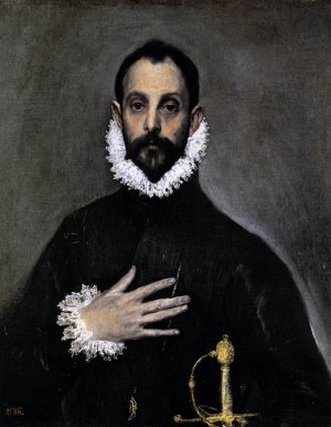 Nobleman with His Hand on His Chest