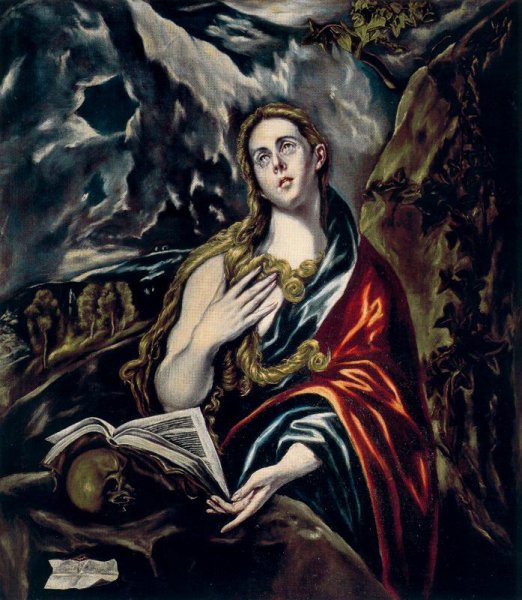 Penitent Magdalene by El Greco - Hand-Painted Oil Painting Reproduction