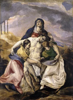 Pieta by El Greco - Oil Painting Reproduction