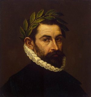 Poet Ercilla y Zuniga by El Greco Oil Painting