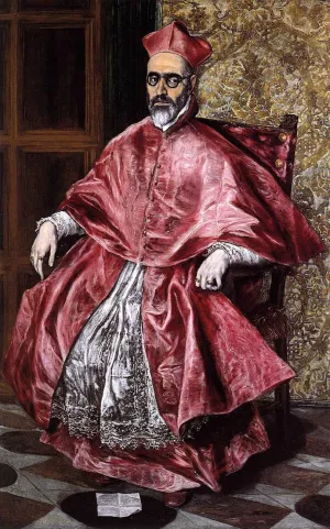 Portrait of a Cardinal by El Greco - Oil Painting Reproduction