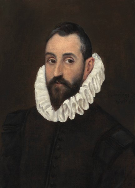 Portrait of a gentleman by El Greco - Hand-Painted Oil Painting Reproduction