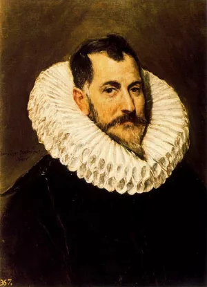 Portrait of a Gentleman by El Greco - Oil Painting Reproduction