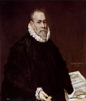 Portrait of Doctor Rodrigo de la Fuente El Medico by El Greco - Oil Painting Reproduction