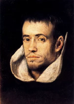 Portrait of Dominican or Trinitarian Friar by El Greco Oil Painting