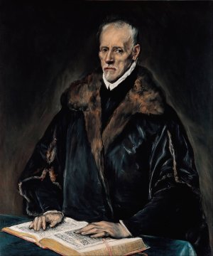 Portrait of Dr. Francisco de Pisa by El Greco Oil Painting