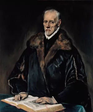 Portrait of Dr. Francisco de Pisa by El Greco Oil Painting