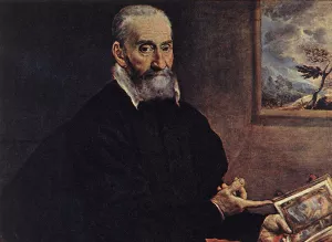 Portrait of Giulio Clovio by El Greco Oil Painting