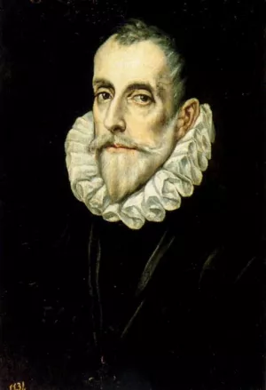 Portrait of Rodrigo Vazquez by El Greco Oil Painting