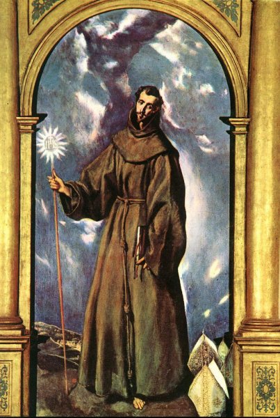 Saint Bernardino by El Greco - Hand-Painted Oil Painting Reproduction