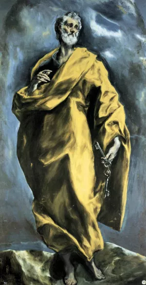 Saint Peter by El Greco - Oil Painting Reproduction