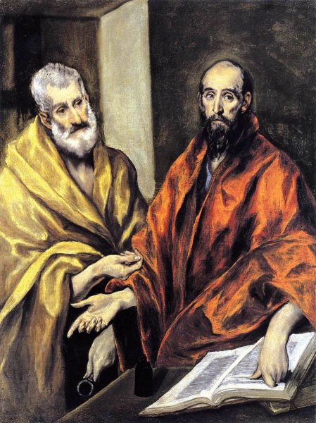 Saints Peter and Paul by El Greco - Hand-Painted Oil Painting Reproduction
