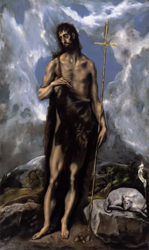 St. John the Baptist by El Greco Oil Painting
