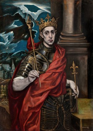 St Louis, King of France by El Greco Oil Painting