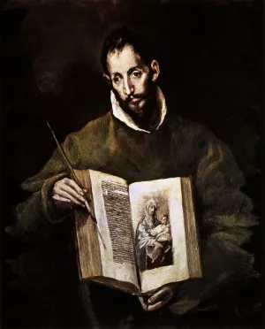 St Luke by El Greco - Oil Painting Reproduction