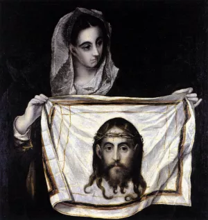 St Veronica Holding the Veil painting by El Greco