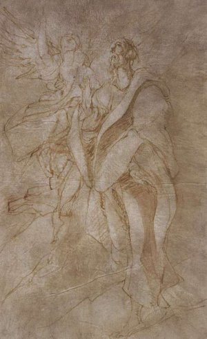 Study for St John the Evangelist and an Angel