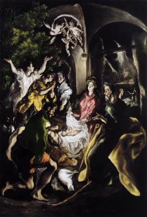 The Adoration of the Shepherds by El Greco Oil Painting