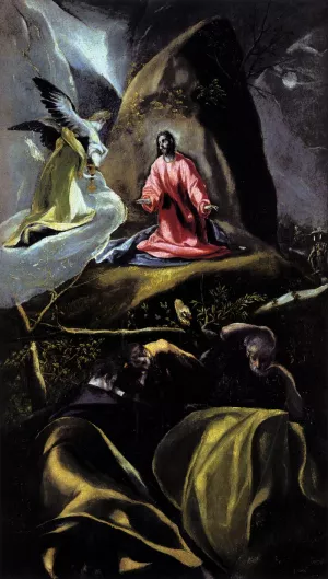 The Agony in the Garden Oil painting by El Greco