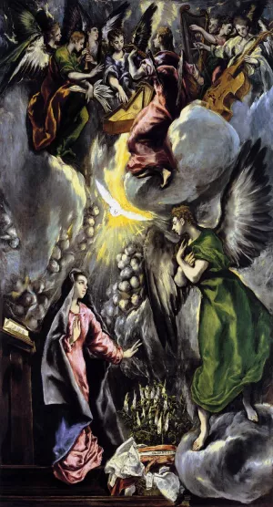 The Annunciation by El Greco Oil Painting
