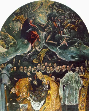 The Burial of Count Orgaz by El Greco Oil Painting