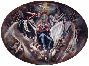 The Coronation of the Virgin painting by El Greco