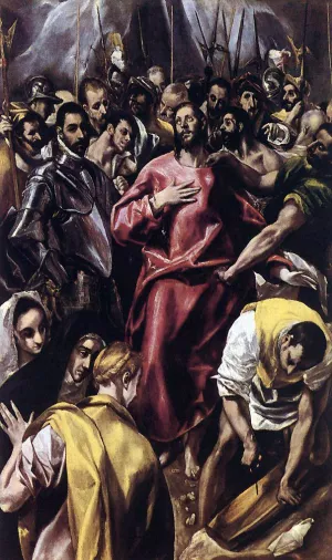 The Disrobing of Christ by El Greco Oil Painting